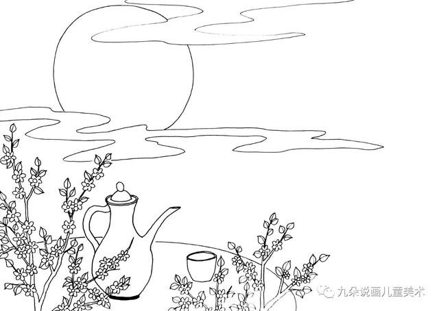 稚子弄冰诗配画，古诗配画简单1分钟搞定（打油诗配画，太有趣啦）