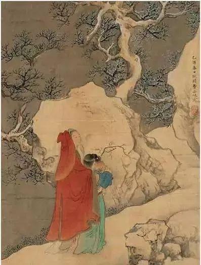 稚子弄冰诗配画，关于冬天的雪梅的古诗配画（帮孩子收藏的古诗配画模板）