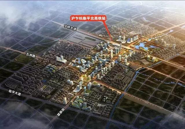 沪乍杭铁路余杭段走向图，全长22公里，最快明年动工