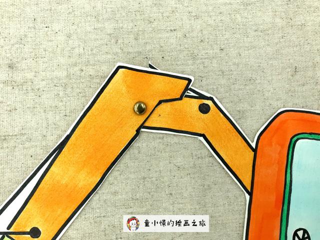 怎么画挖掘机，马克笔课程挖掘机