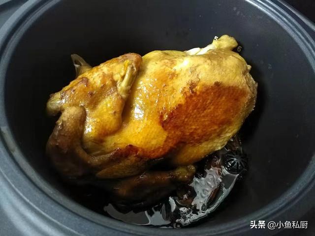 电饭煲家常盐焗鸡最简单做法，电饭煲盐焗鸡