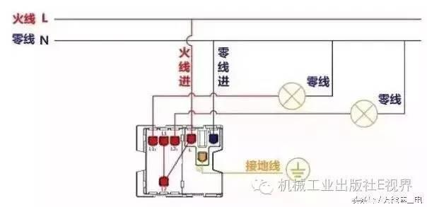 电灯开关怎么接线图解，开关的接线方法及图解大全（单控、双控、三控、四控）