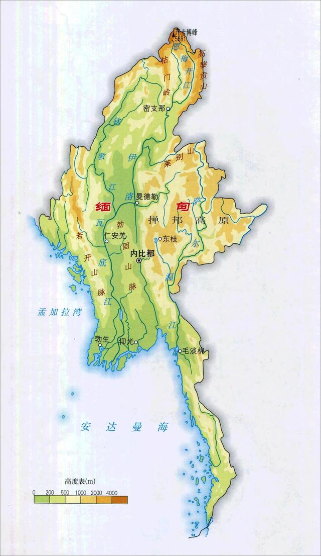 全套高清地图之亚洲各国，全球各国地图全图高清版大图