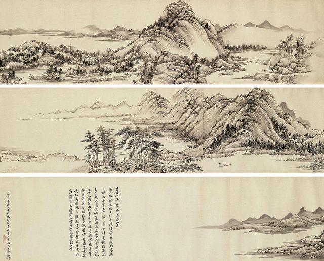 传世名画壁纸富春山居图高清全卷，价值连城的《富春山居图》