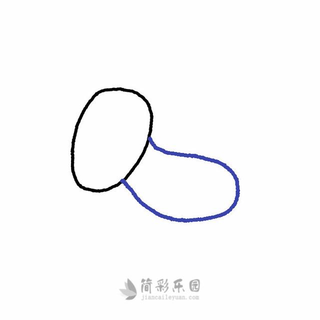 山羊简单画法步骤，儿童简笔画精选-如何用菱形