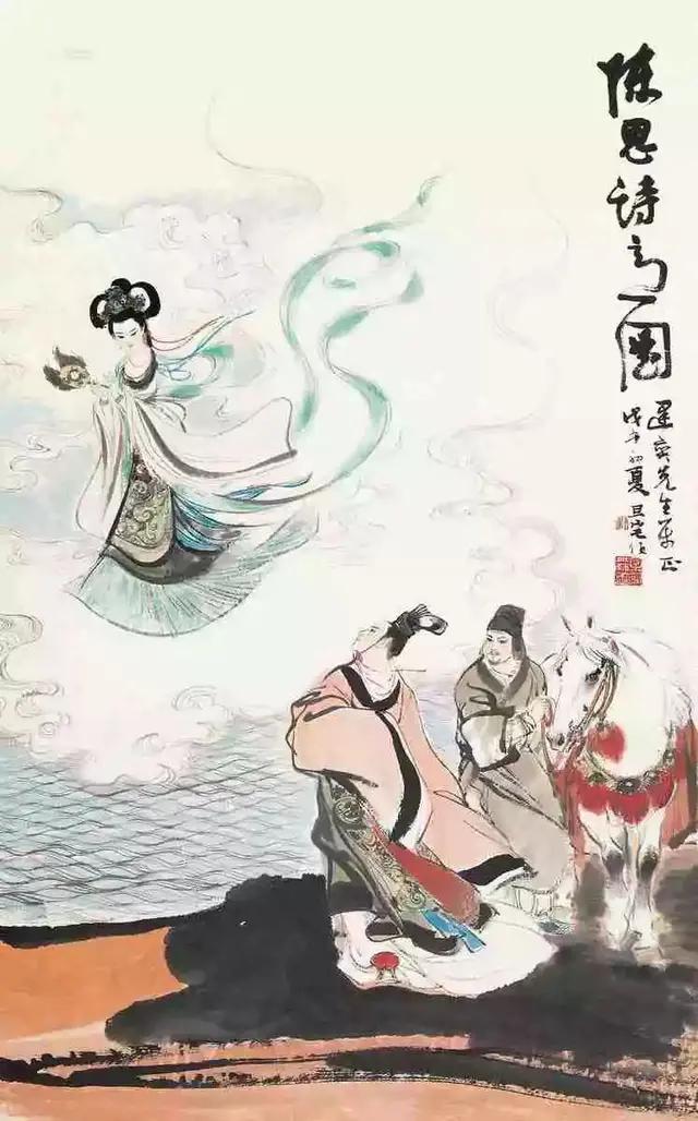 白描人物画东晋顾恺之代表作，提出“白描”的绘画理念