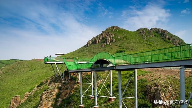 承德坝上草原全景，承德如画美景丰宁坝上草原