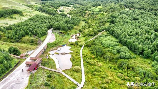 承德坝上草原全景，承德如画美景丰宁坝上草原