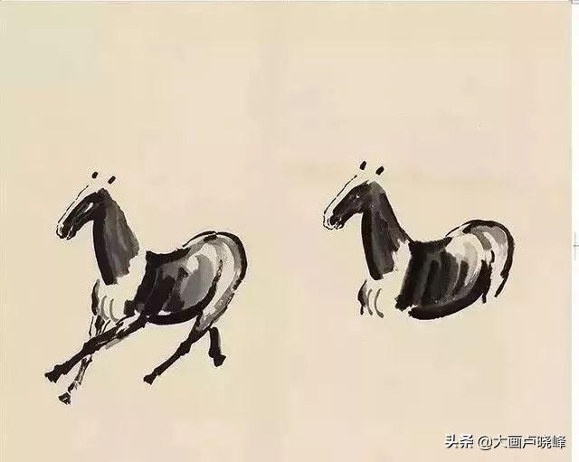 徐悲鸿画的马教程，看了徐悲鸿先生画马图解