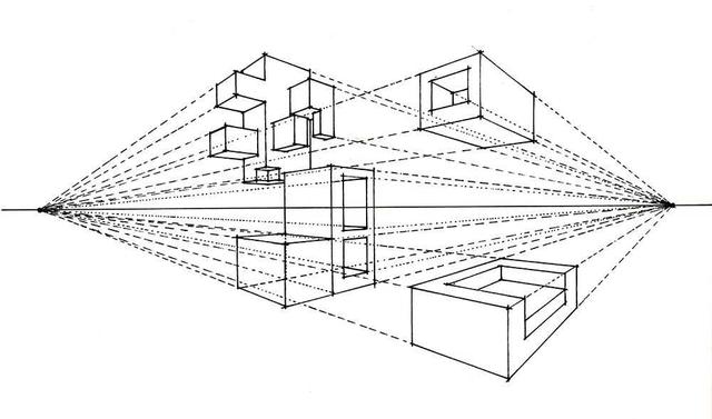 简单绘画技巧图解，绘画三大透视基本用法讲解