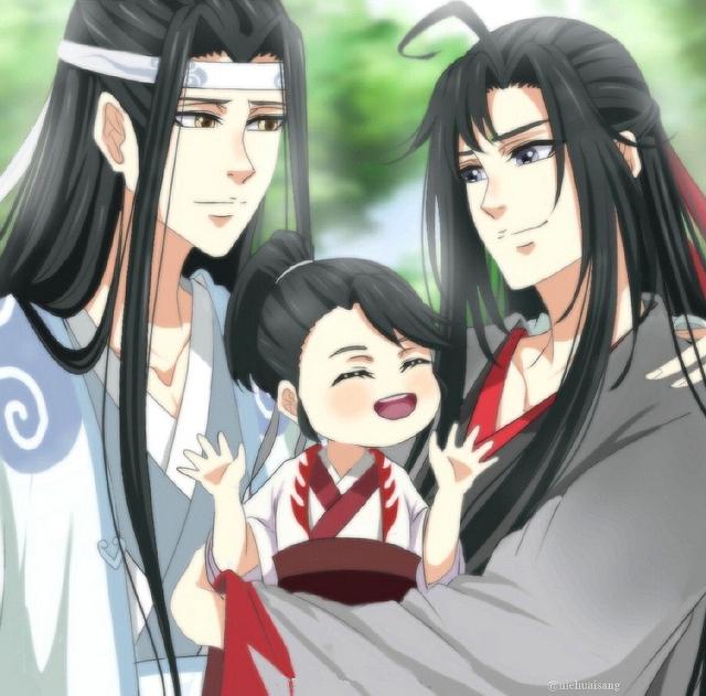 魔道祖师绘画q版金凌和思追，魔道祖师Q版萌图来袭