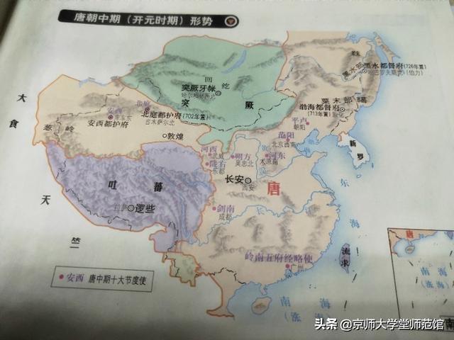 唐朝疆域与现在对比，国力最鼎盛时期疆域不一定最大