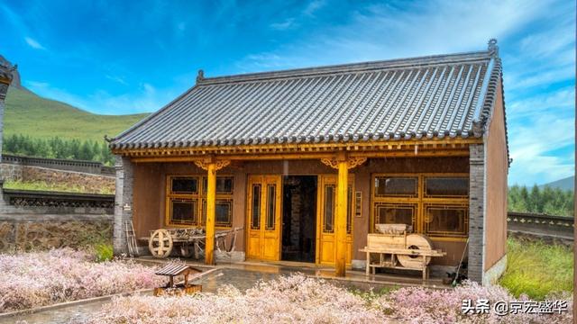 承德坝上草原全景，承德如画美景丰宁坝上草原