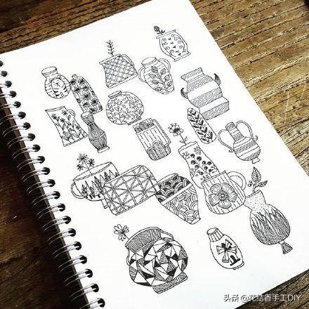 如何画最简单的手帐，00多种手帐简笔画