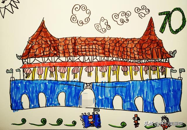 带天安门的儿童画,儿童画 带天安门的儿童画,儿童画