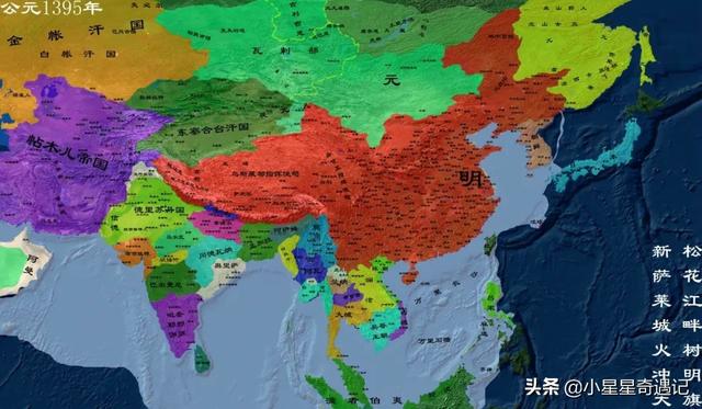 明朝版图全图超清版大图，全方位展示明朝疆土变化地图