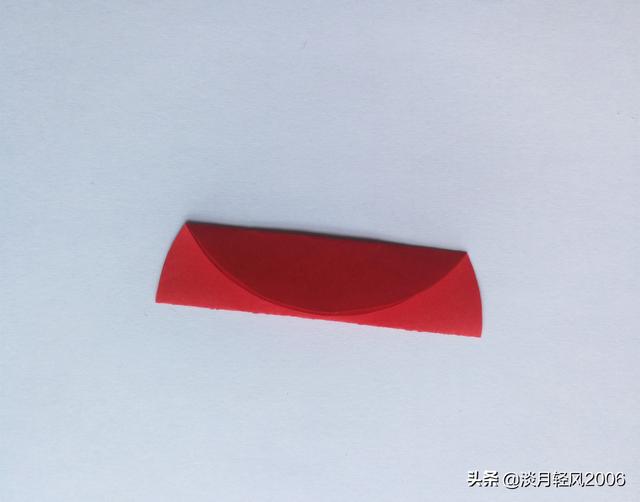 雨伞折纸 长条折蝴蝶结