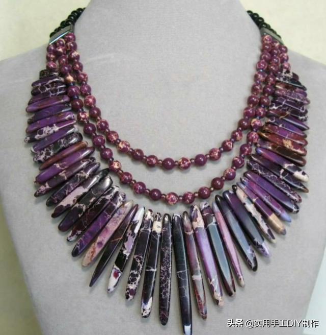 40款时尚的串珠项链，圆珠串珠项链教程大全