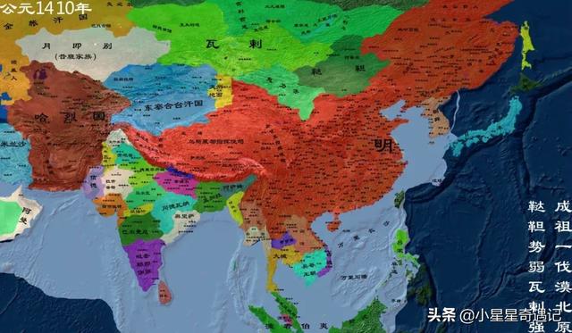 明朝版图全图超清版大图，全方位展示明朝疆土变化地图