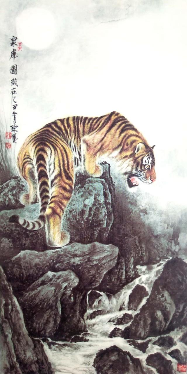 画虎怎么画才好，老虎画法-陈家明画虎