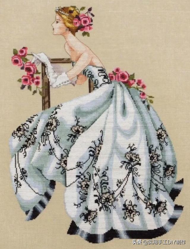 十字绣各种手工绣花图，超多款手工缝制的十字绣图