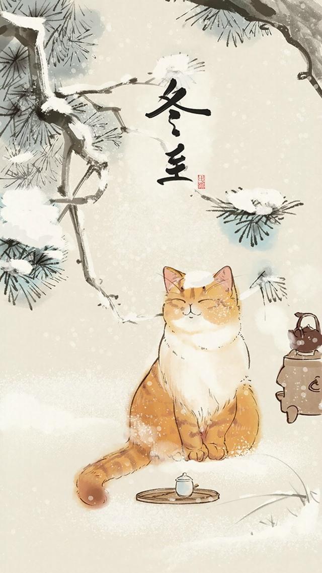 插画可爱简单的猫咪，一组可爱治愈系猫咪插画