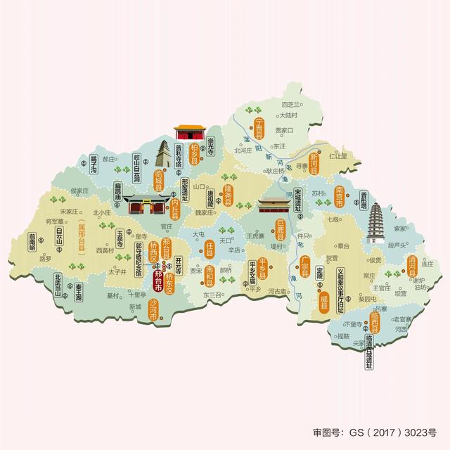 河北地图全图高清版大图，河北省卫星地图高清版大图最新版（漂亮简洁的中国各省区地形地势高清地图）