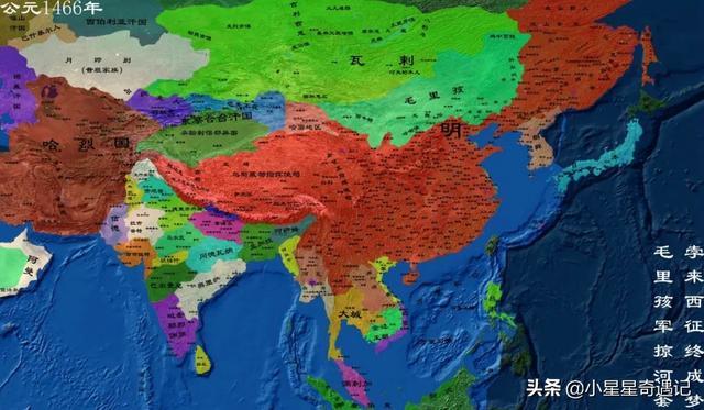 明朝版图全图超清版大图，全方位展示明朝疆土变化地图