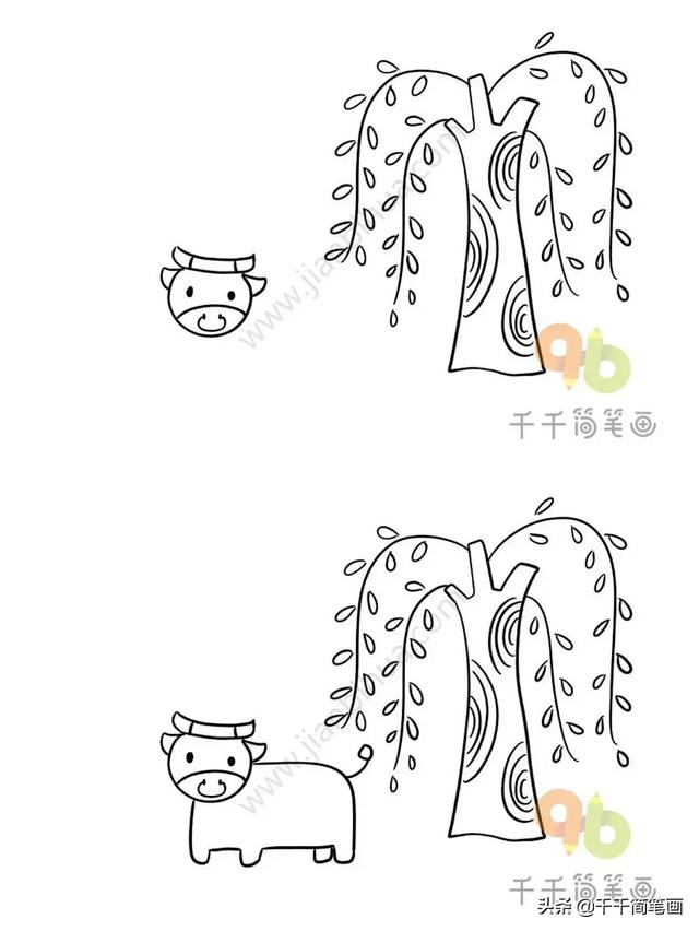 节日主题简笔画，元旦节简单简笔画教程