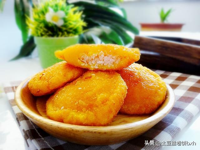 炸糕怎么炸的外酥里嫩，买不来糖糕可以在家炸