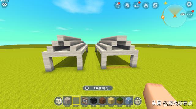 迷你世界生存二层大房子教程，双层生存别墅详细教学