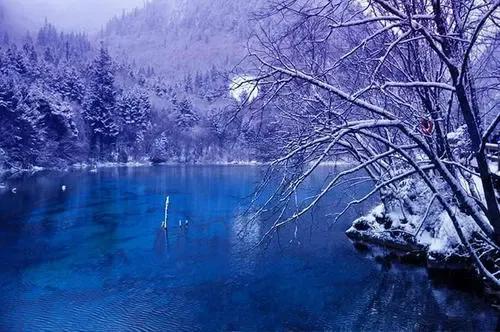 九寨沟冬天美景，九寨沟迎来旅游高峰