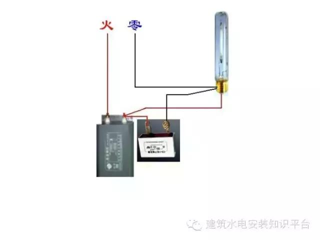 简单日光灯连接电路图，家庭常用日光灯接线图与接线方法