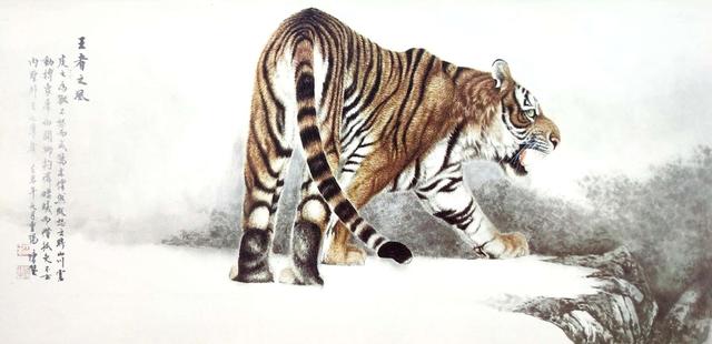 画虎怎么画才好，老虎画法-陈家明画虎