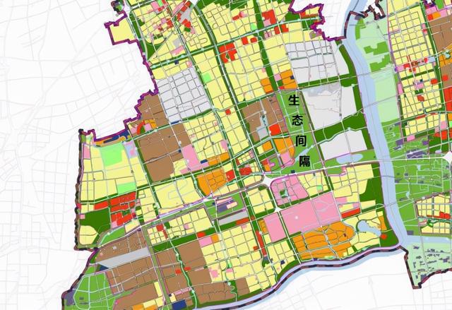 在闵行区的2035地图中可以看出,吴泾镇靠近黄浦江大转弯的地方,已是
