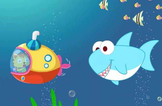 卡通鲨鱼怎么画，鲨鱼和蓝鲸的简单卡通画法（凶狠的鲨鱼图文教程）