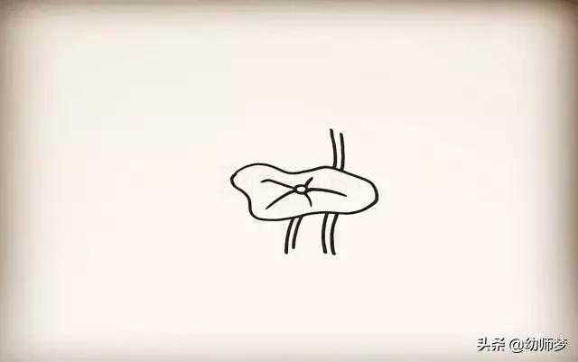 莲藕简笔画画法步骤8，莲藕简笔画来袭