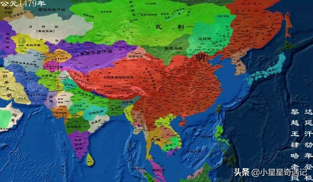 明朝版图全图超清版大图，全方位展示明朝疆土变化地图