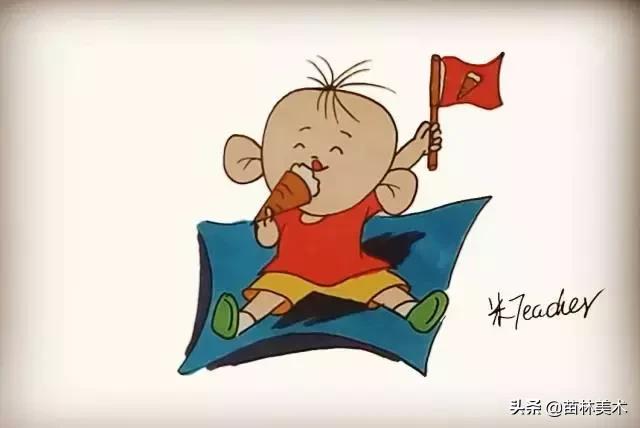 简笔画入门10张，一组零基础学员荷花简笔画作品