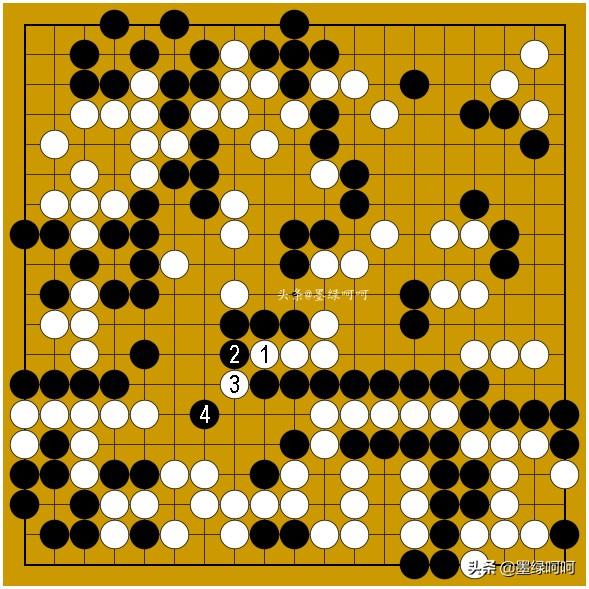 围棋开局规则图解，围棋实战包干制规则下