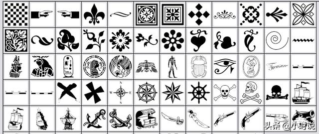 自定义图案ps，3000款PS自定义形状免费大放送