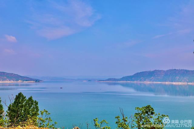 李庄黄河大堤风景区，黄河边青山绿水