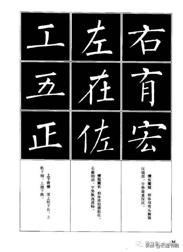 柳体楷书字帖大全，柳体楷书笔法入门字帖（柳体楷书《玄秘塔碑》欣赏）