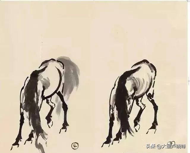 徐悲鸿画的马教程，看了徐悲鸿先生画马图解