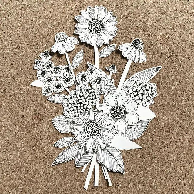 妙笔生花水墨画教程，教科书级别的植物线描