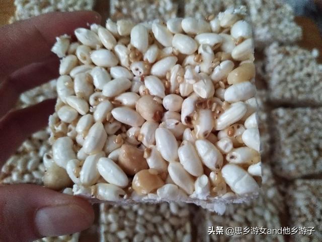 各种好吃的大米糕，纯天然大米花糕