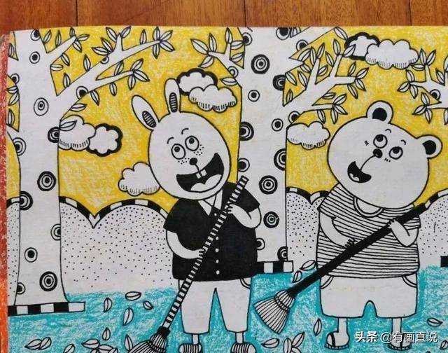 少儿画画图片大全，少儿绘画简单易学儿童画（28张~创意美术儿童范画,很值得初学者收藏）