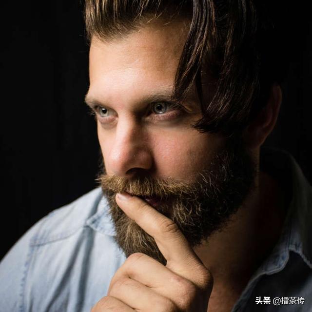 狼尾鲻鱼头男款日常打理，12款胡须配搭不同面形