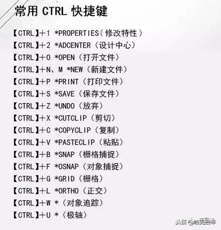 cad命令快捷键大全，100个常用cad快捷键（5分钟可成为CAD高手）