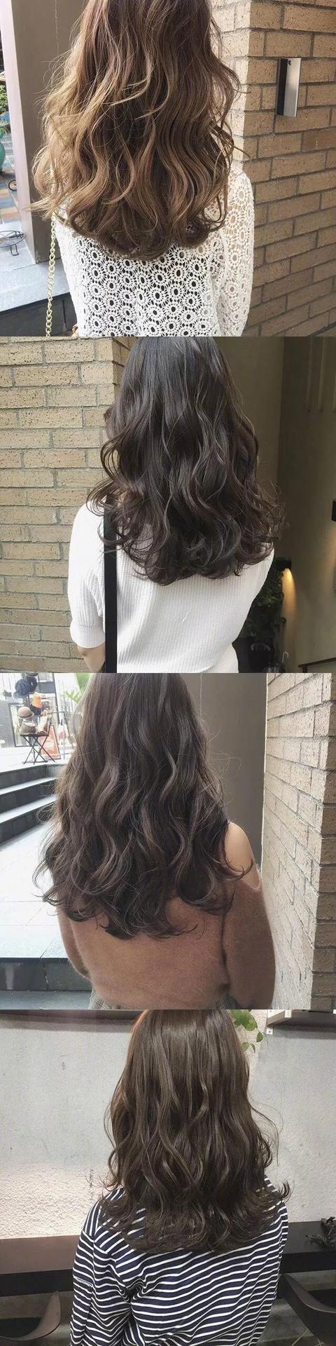 好看又自然的中长卷发，这种烫法才是真正的免打理